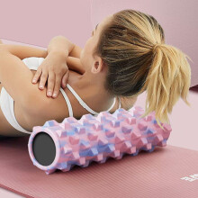 (Purple)Rouleau Musculaire en Mousse Léger pour Soulagement de la Douleur et Amélioration de la Flexibilité pour Routines Fitness