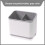 (Gray)Stylish Modern Plastic Utensil Container With Drip Absorbent Layer For Kitchen And Dining 1