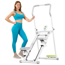 TOTEBOX Stair Stepper Climbing Machine, Steppers for Exercise Workout, Folding Cardio Climber Master with Adjustable Handlebar and Pedal Angle, LCD