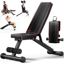 YOLEO Adjustable Weight Bench - Utility Weight Benches for Full Body Workout, Foldable Incline/Decline Bench Press for Home Gym