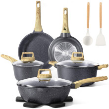 GiPP 14PCS Pots and Pans Set Non Stick Fryingpan & Saucepan Set Induction