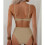 Women'S 2 Piece Bikini Set Spaghetti Strap High Cut Push  Underwire Swimsuit Khaki S 4