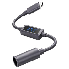 Voor Starlink USB-C Naar -Voedingsadapterkabelverlenging met Display, Ondersteunt 100W PD-Ingang, voor Kamperen en Camperen