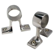 Suporte para Corrimão Marítimo em Aço Inoxidável 316, Ângulo de 90, Peça para Corrimão de , Suporte de Poste de 25 mm