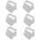 6PCS Dimmer  Knob Replacement,Plastic Wall Fan Control Slider Knobs,for Lutron Skylark Fan Speed & Light Control 1