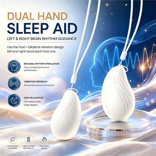 2PCS Handheld Sleep Aid Device Intelligent Pulse Stimulation Relieve Anxiety Stress Relief Quick Sleep Calming Device 1