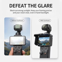 Sunshade for Pocket 4P/4/3,Magnetic Foldable Anti-Glare Cover, Portable Camera Hood for Outdoor Travel B
