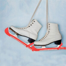 1set Adjustable Ice Skate Blade Guards (Suitable for Hockey and Figure Skates, for Adults and Children) Red