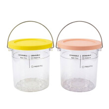 2PCS Ice Cream Pints Cups for NC501 Series Replacement Freezer Containers Storage Jars with Lids with Handle A