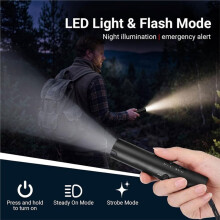 Silbato Electrónico Recargable de Emergencia con Cordón para Árbitros, Entrenadores, Profesores y Actividades Al Aire Libre