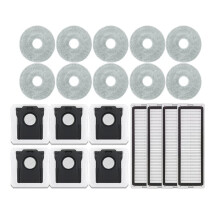 Voor X80 Ultra/X90 Ultra, voor Cecotec voor Conga X100/X100 X-Treme Robotstofzuiger HEPA-Filter, Dweilpad en Stofzak (20 Stuks)