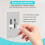 6PCS Dimmer  Knob Replacement,Plastic Wall Fan Control Slider Knobs,for Lutron Skylark Fan Speed & Light Control 4