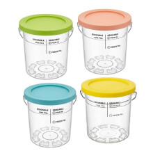 4PCS Ice Cream Pint Containers 24oz for  NC500 NC501 Ice Cream Maker Freezer Containers with Lids and Handle