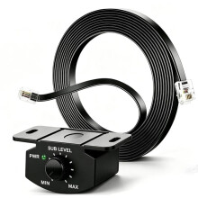 4-Pin Car Amplifier Bass-Control Knob with 13FT Extension Cord for Convenient Remote Adjustment,for Most Car Amplifiers