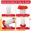 Automatic Chick Feeder & Waterer Kit - Top-Fill Design for Easy Refills, Plastic Poultry Drinker 7