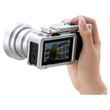 50mm Equivalent Lens for Osmo Action 4 5 Pro 6,Optical Glass Street Photography Grip Cage Kit,Protective Video Rig B