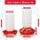Automatic Chick Feeder & Waterer Kit - Top-Fill Design for Easy Refills, Plastic Poultry Drinker 3