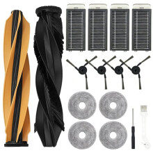 16 Filtri Laterali Principali per Spazzole di Ricambio per Accessori Aspirapolvere per Mova V70 Ultra Complete X / V70 Ultra / V50 Ultra