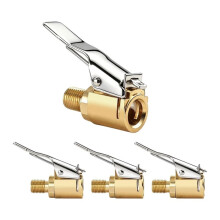 4 Pack Tire Air Chuck Inflator , Locking Tire Air Chucks Valves Locking Adapter for Quick Connection