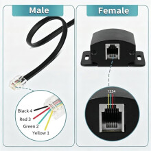 4-Pin Car Amplifier Bass-Control Knob with 13FT Extension Cord for Convenient Remote Adjustment,for Most Car Amplifiers