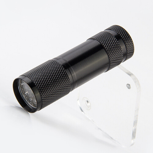 (Silver)Uv Flashlight For Currency Verification And Fluorescent Mark Settings Detection 2