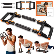 3 in 1 Twister Arm Trainer for Men with Push-Up Bars, Black/Yellow