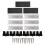 36pcs Solar Panel Bracket Aluminum PV Rail Fastening Module Trapezoidal Roof Mount Solar Rail End 4