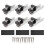36pcs Solar Panel Bracket Aluminum PV Rail Fastening Module Trapezoidal Roof Mount Solar Rail End 5