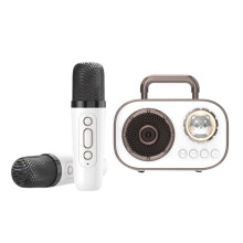 Portable Wireless Dual Microphone Karaoke Machine 5.3 Speaker KTV System HIFI Stereo Sound A