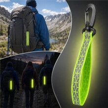 6 Pcs Reflective Strips, Reflective Keychain Reflective Backpack Tags for Backpack Cycling Walking Running
