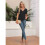 Womens  Size Loose Fit V Neck Solid Color Short Sleeve Tshirt Casual Basic Top Oversized Black L 4