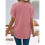 Womens  Size Loose Fit V Neck Solid Color Short Sleeve Tshirt Casual Basic Top Oversized  XXL 4