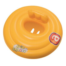 Bestway Baby Swim Safe Sitz Schwimmen Rund Aufblasbar Schwimmring für Draußen