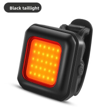 (Black Red)Mountain Bike Headlight Led Bicycle Front Light Waterproof Rechargeable Rides For