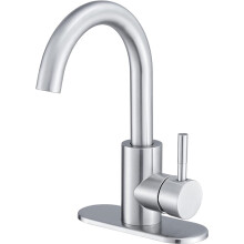 4 Point Ball Bearing Stainless Steel Basin Faucet, Cold Water Single Sink Faucet, Easy to Use and Store, Great Value for Everyday Use