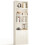 Coleshome 6-Tier Bookcase With Doors, Storage Cabinet, 176.4 cm, White 6