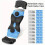 (Blue)Blade Scraper Tool Kit Scrapers Extra Blades Plastic Paint With Scraper Doublehead 3