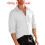 (White,S)Trendy Knit Buttonfront Jacket With Polyester Fabric For Casual Wear Active Men 1