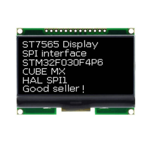 3X LCD12864-06D 128x64 DOTS COG LCD Module ST7565 Driver with Chinese Font SPI Interface Black 2