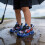 (Blue,28)Lightup Child Running Shoes With Waterproof Material Easy Hookandloop Closure 11