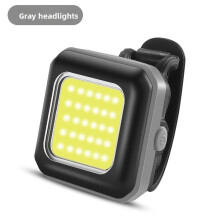 (Gray White)Phare VTT Led Vélo Avant Lumière Étanche Rechargeable pour Balades