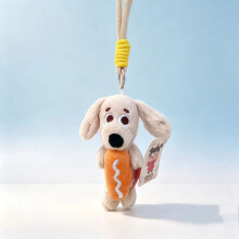 (Beige)Cute Sausage Dog Plush Toy With Animal Shape For Home Decor Travel Accessories