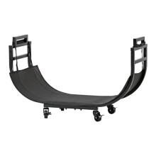 Range-Bûches Sisätiloihin 80,5x28,5x53 cm-Duoku-Mobiili Metallinen Puiden Säilytyshylly Takalle ja Terassille, Kantokyky 80 kg