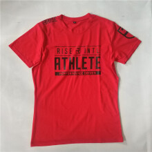 (Red, 2XL=US/UK/AU L) Men Fitness Muscle T Shirt With Cotton Fabric For Running And Fashion Workout