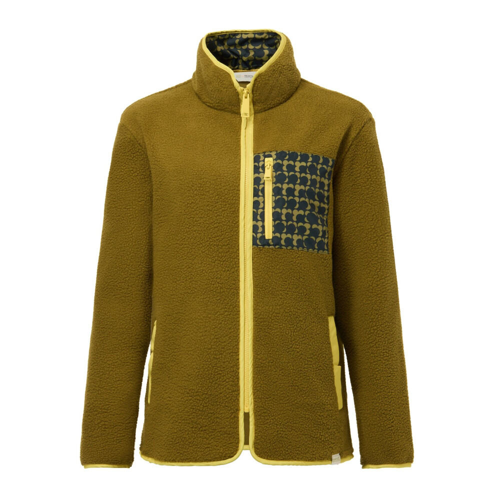 Regatta Women's Green Orla Kiely Ecclipse Borg Fleece Jacket - Fur - 14 Uk - Fur - 70% Polyester/30% Recycled Polyester - Image 2