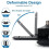 2X Super Bright LED Garage Light with 5 Adjustable Panels, E27 Screw Socket for Industrial Use 6