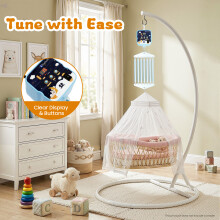 Elektrischer Baby-Schaukel-Controller, 9-stufig verstellbar mit Timer und Fernbedienung, Blau