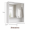 High Gloss Bathroom Mirror Cabinet Storage Unit 2