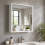 High Gloss Bathroom Mirror Cabinet Storage Unit 1