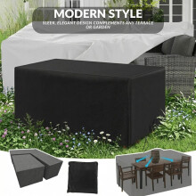 Heavy-Duty Waterproof Garden Patio Furniture Cover for Rattan Table Cube Outdoor(130X130X75cm)